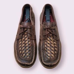 Twisted X Women’s Woven Driving Mocs – Size 9M – Eco-Friendly Comfort